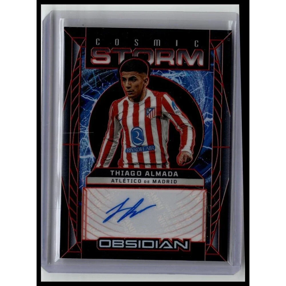 Thiago Almada 2025-26 Panini Obsidian Cosmic Storm Auto /99